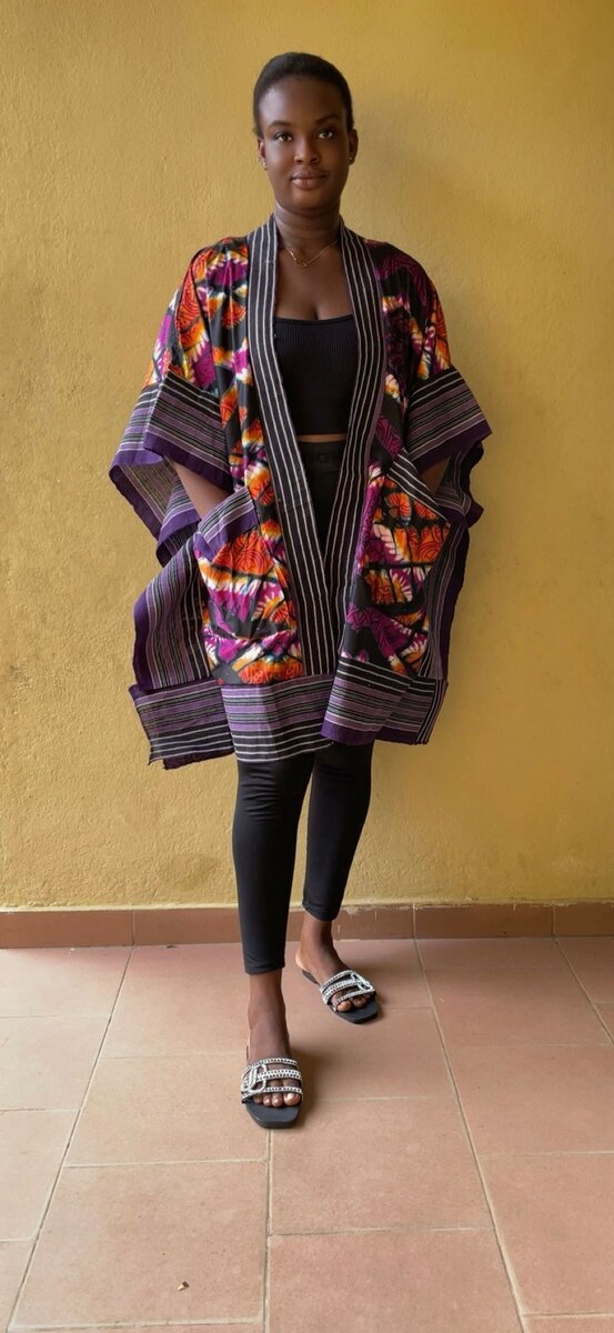 Kimono africain femme chic