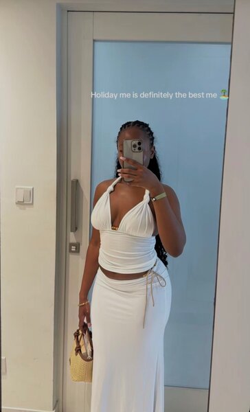 Ensemble plage blanc élégante