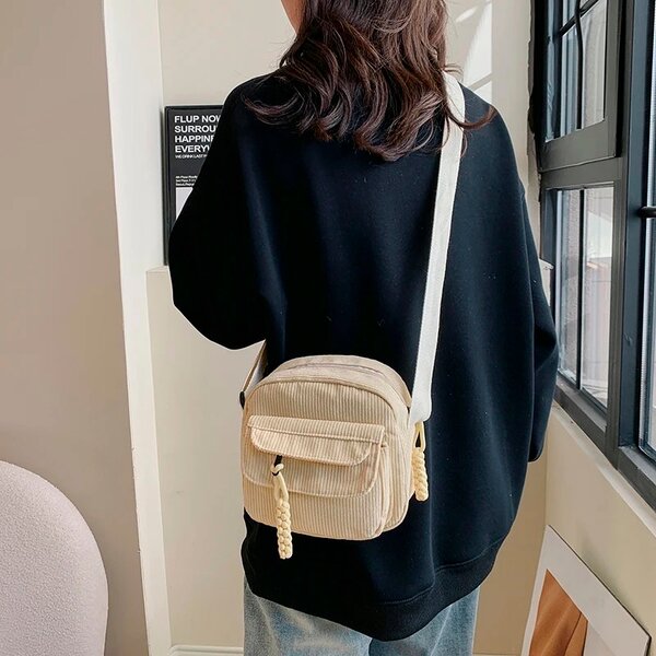 Sac bandoulière en velours