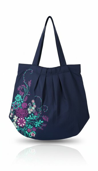 Tote bag fleural