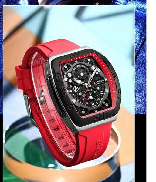 Montre Sportive Homme Rouge