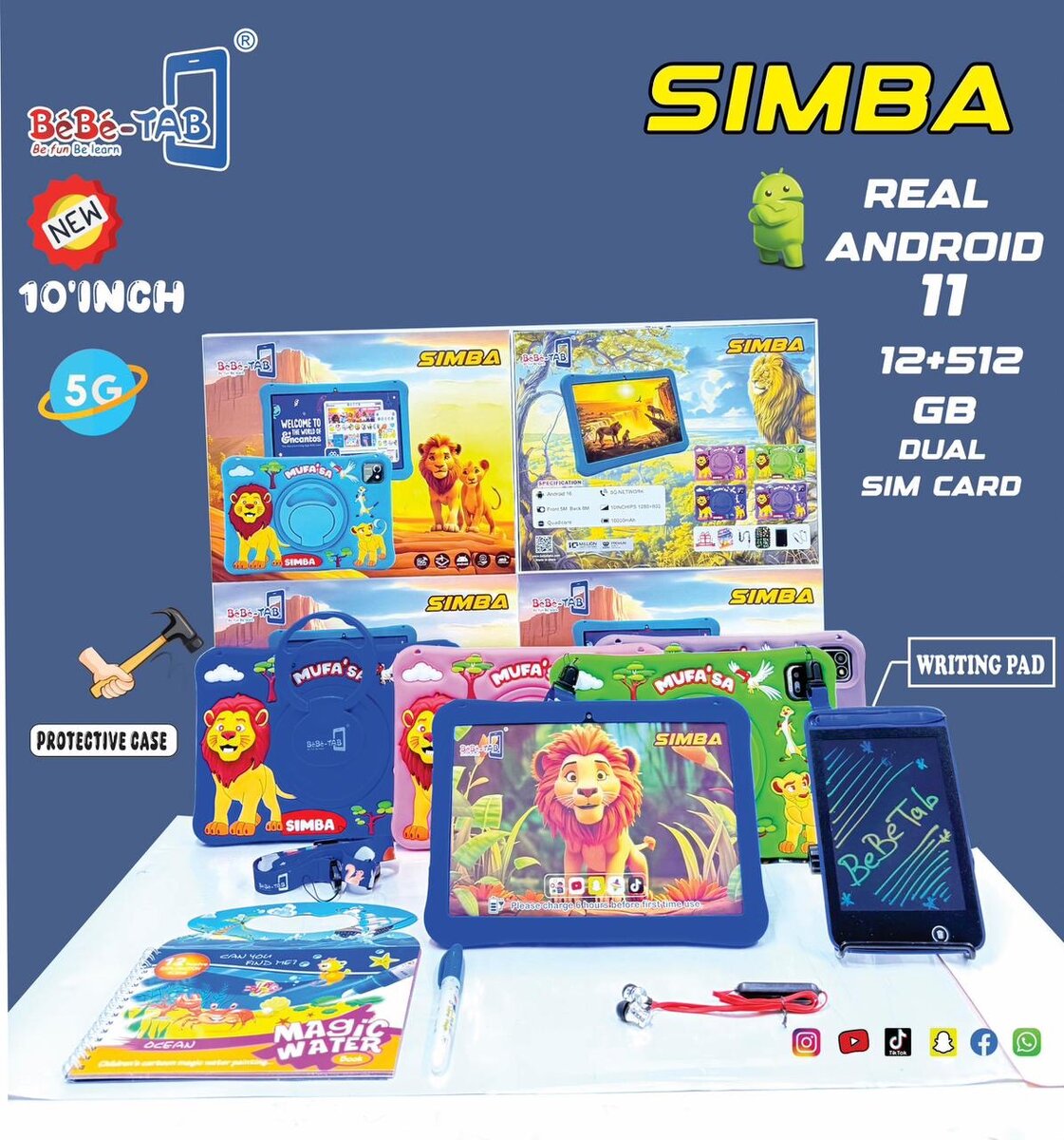 Tablette SIMBA Bébé-TAB 10''