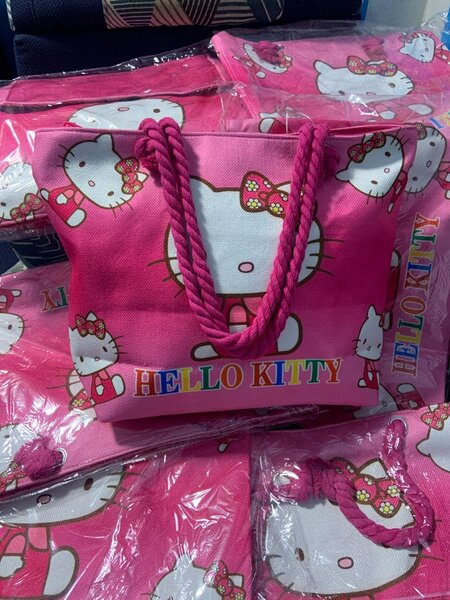 Sac cabas Hello Kitty rose