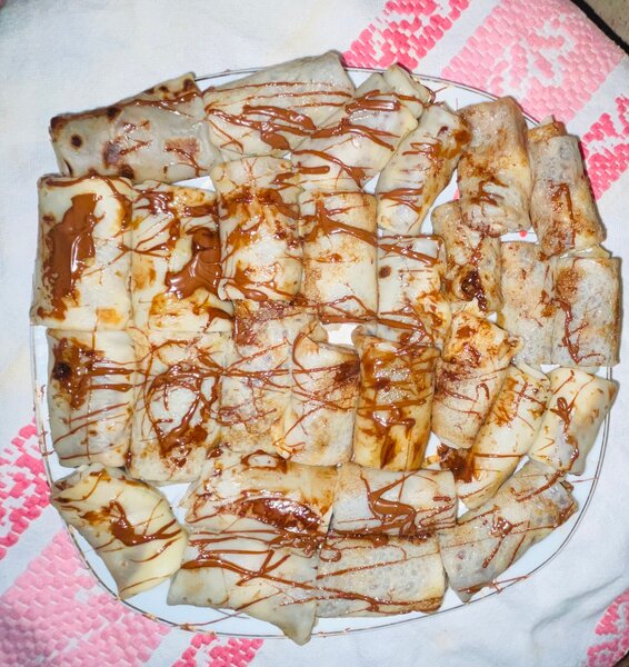 Crêpes garnies au chocolat