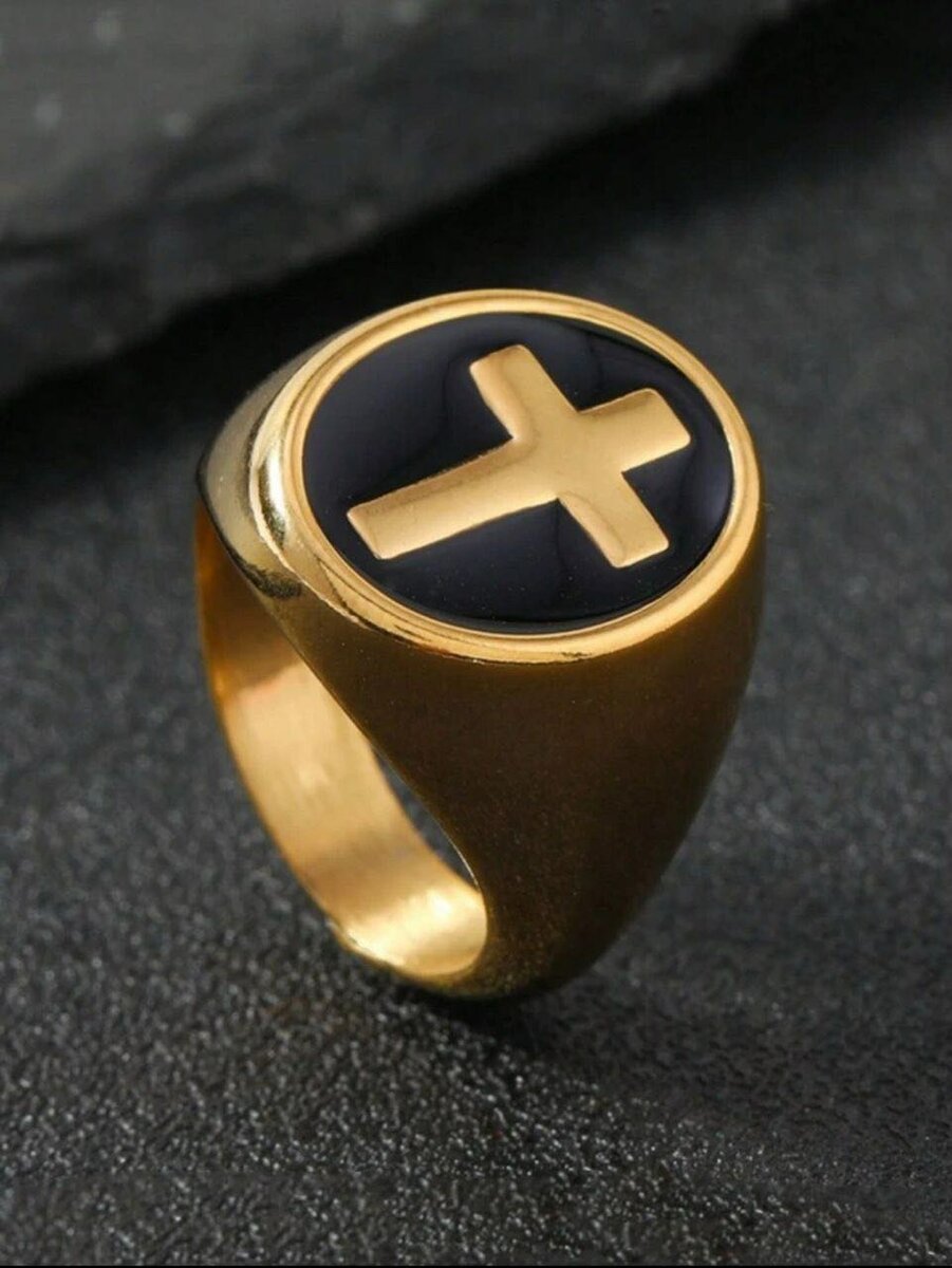 Bague Noire acier inoxydable