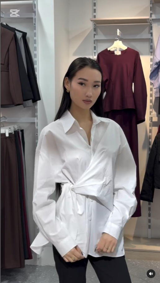 рубашка на завязках