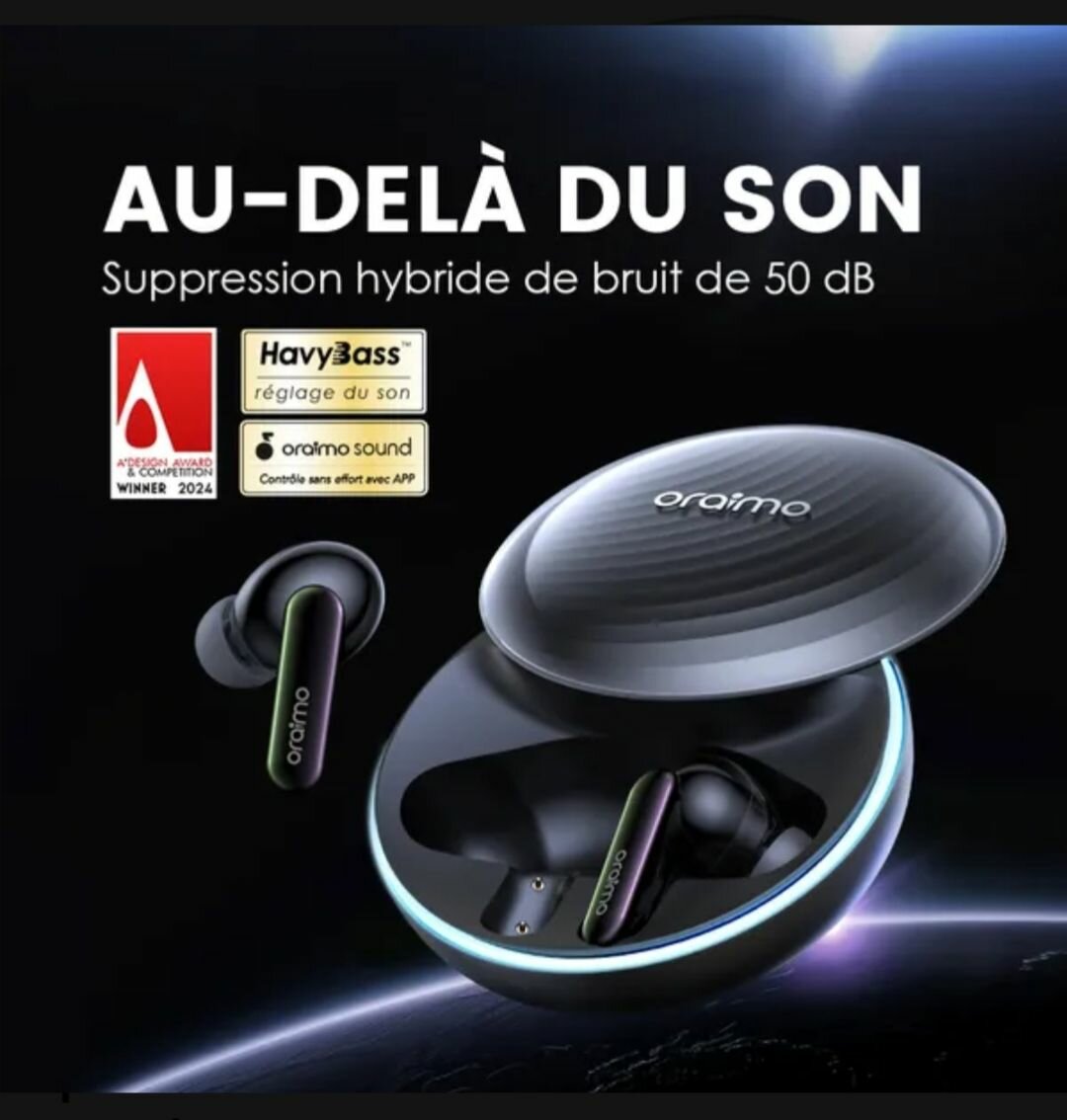 Écouteurs Oraimo ANC 50dB
