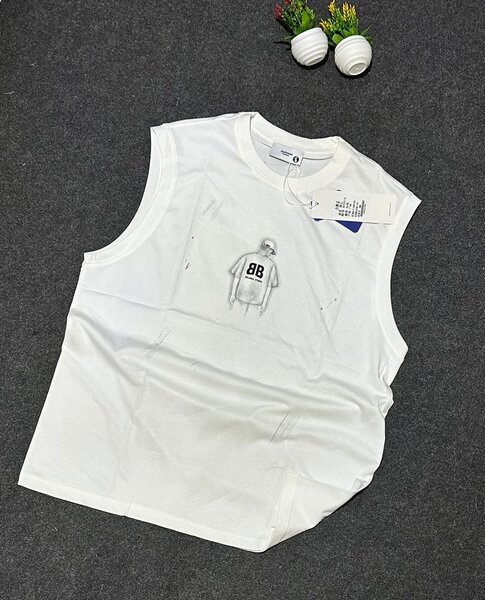 Débardeur blanc homme