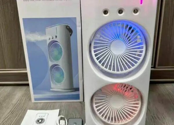 Ventilateur Double LED Portable
