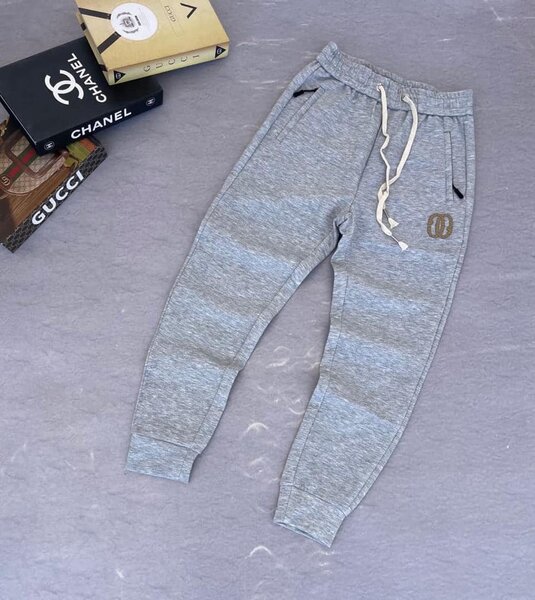 sweatpants made of thick cotton grey