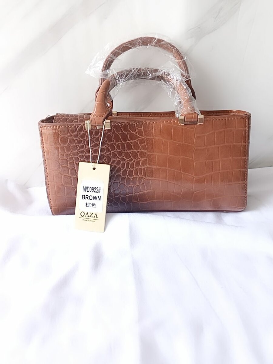 Sac à main en cuir marron