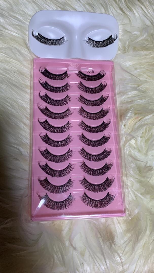 Cils Postiches Réutilisables - 10 Paires