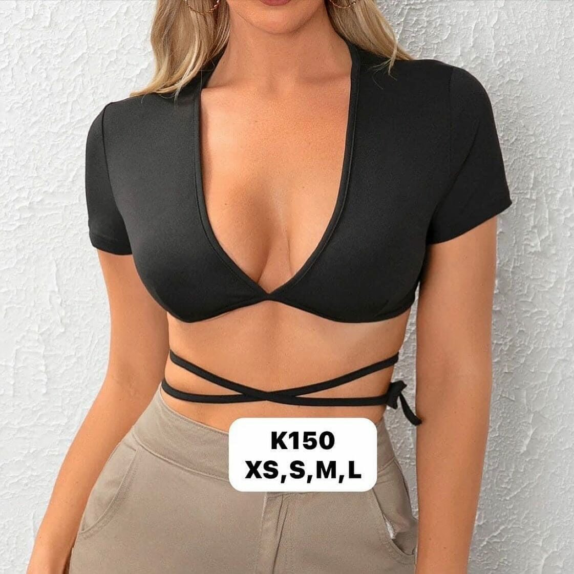 Women's Black Short Top