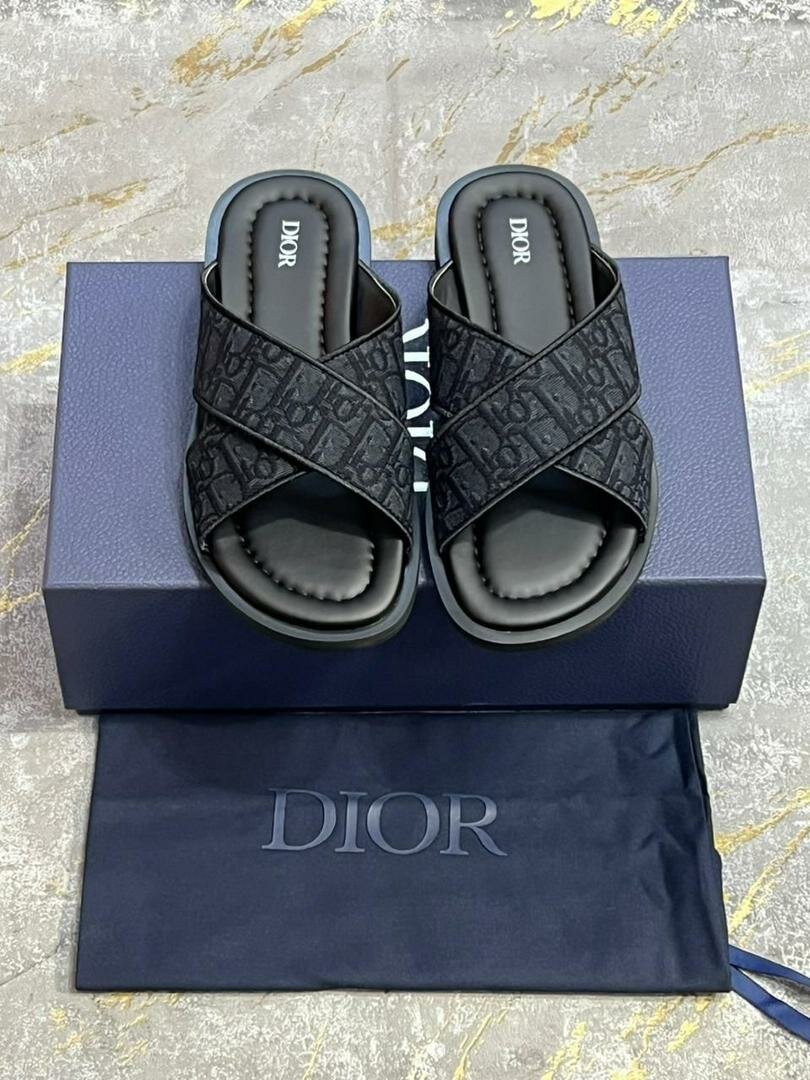 Sandales élégantes noires homme