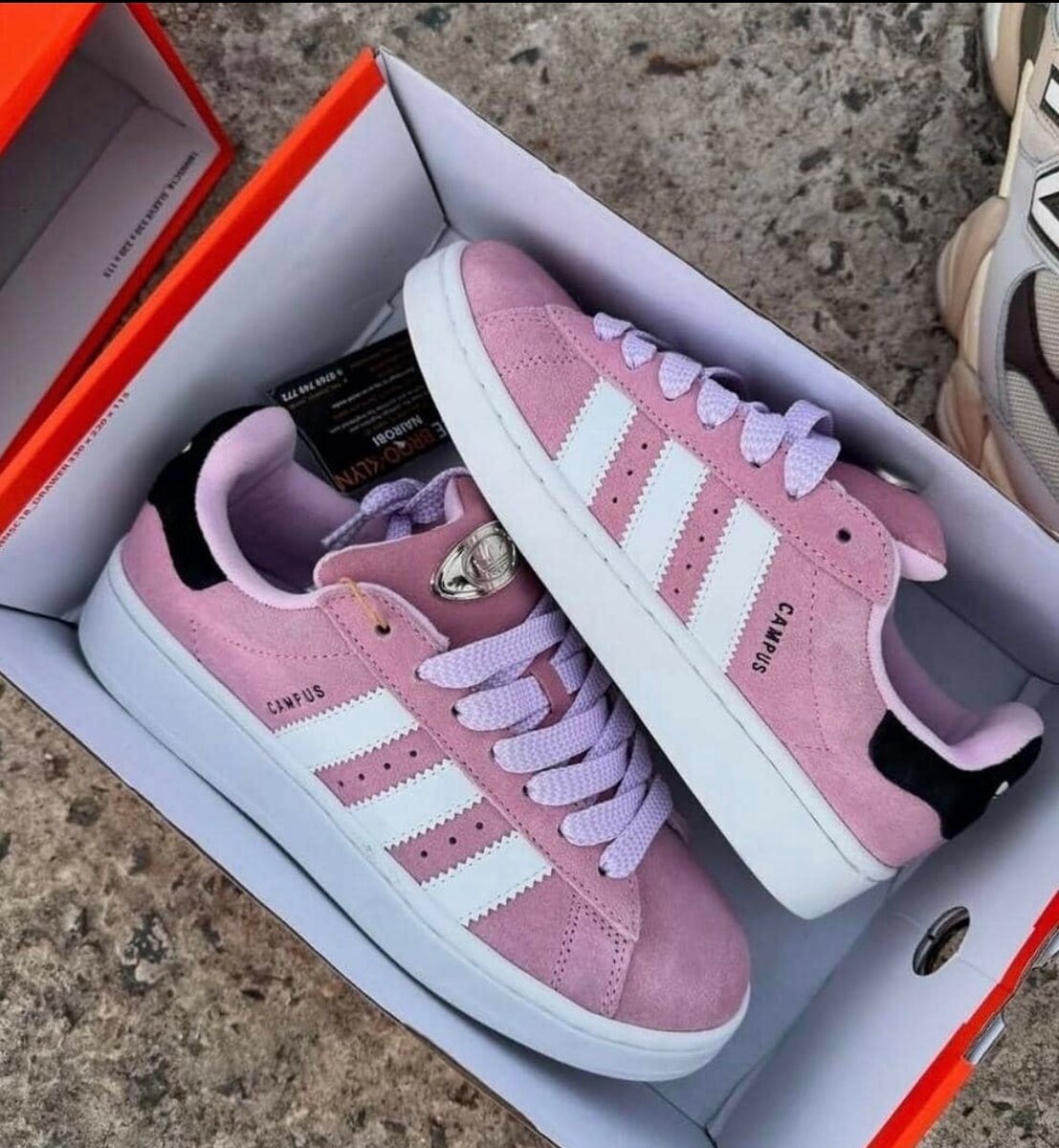 Adidas Campus Pink - Baskets Femme