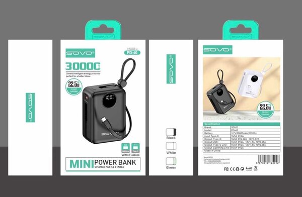 Power Bank 30000mAh Mini