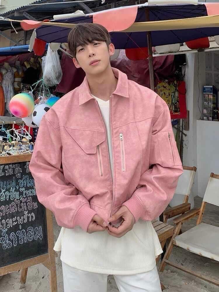 Heavy leather jacket