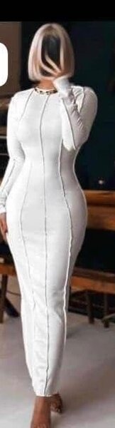 Robe moulante en coton