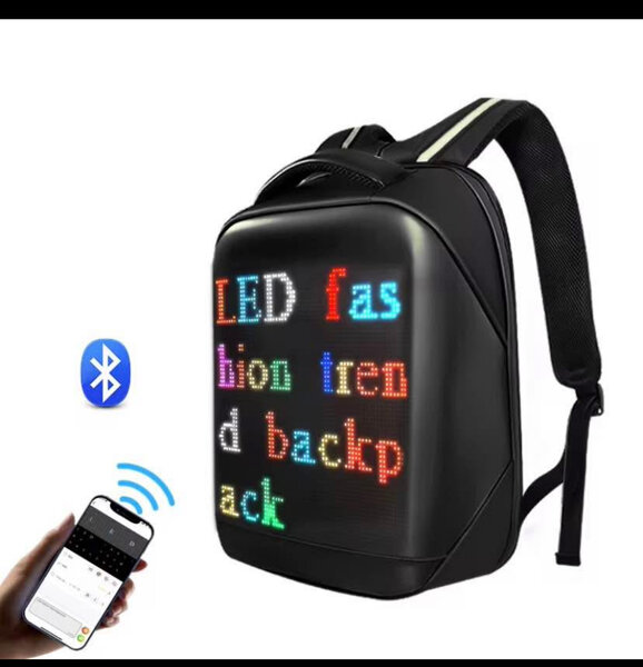 Sac à dos LED connecté tendance