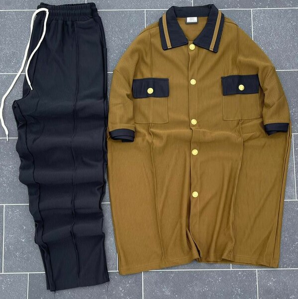 Ensemble chemise et pantalon ample