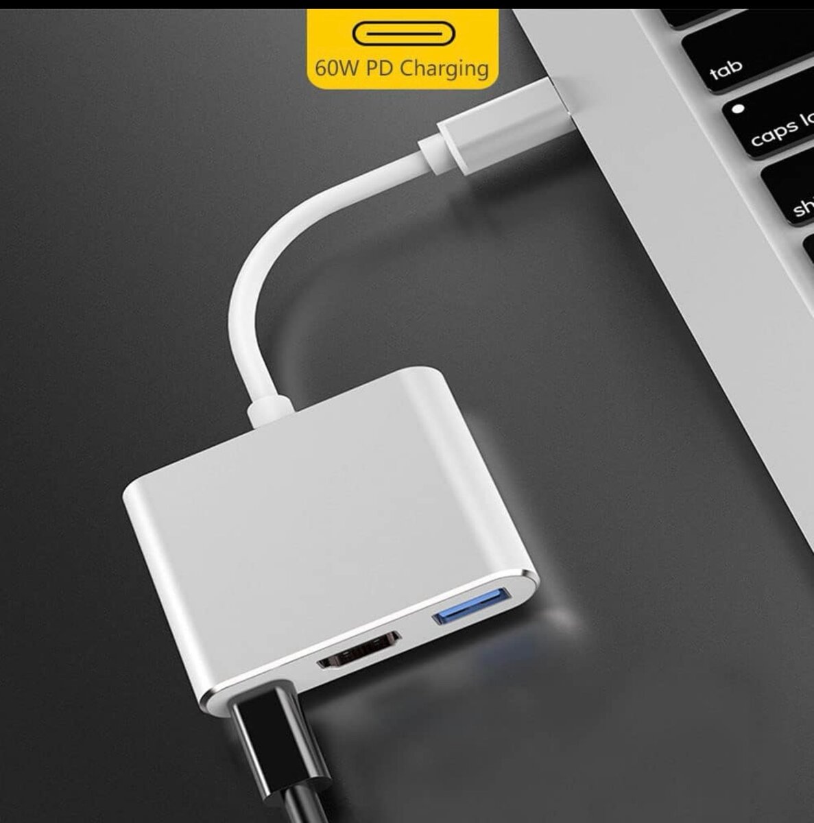 Station d'accueil USB C, Adaptateur 3 en 1 Multi-Ports de Ty