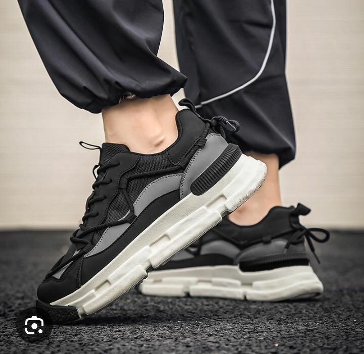 Baskets Chunky Noires Hommes