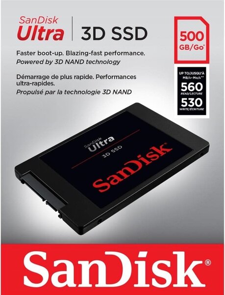 SanDisk Ultra 3D SSD 500GB - 2