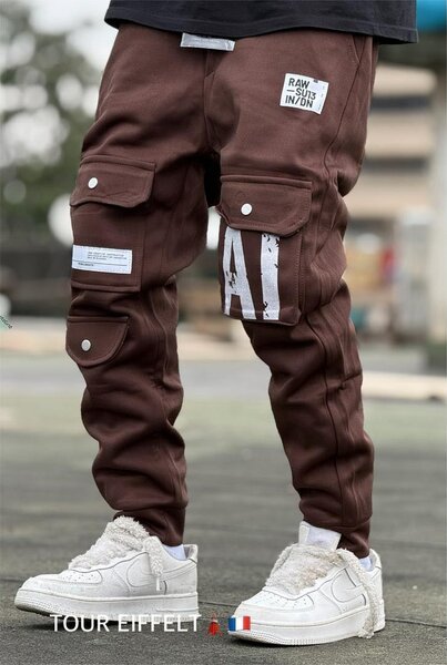 Pantalons cargo marron tendance