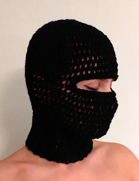 Cagoule en crochet tendance