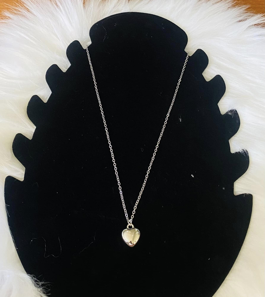 Heart pendant silver