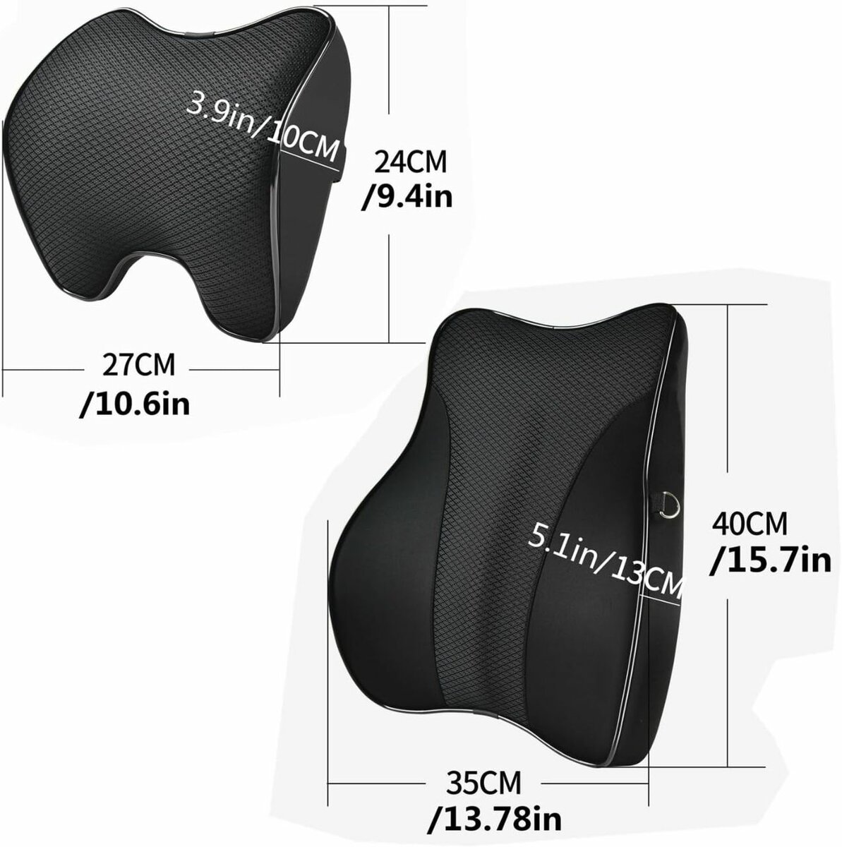 Ensemble 1 Coussin lombaire Voiture et appuie