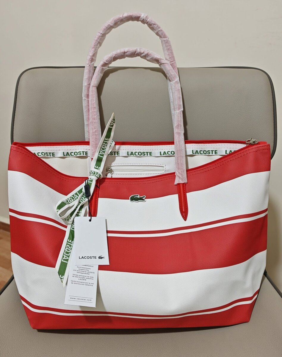 Sac cabas imprimé Lacoste