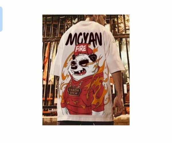T-shirt oversize panda streetwear