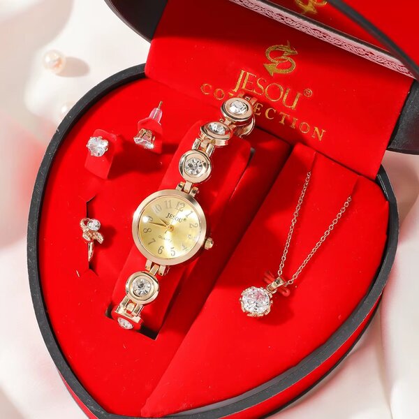 Ensemble bijoux doré élégant