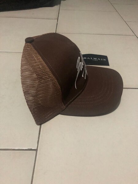 Casquette Marron Balmain Paris