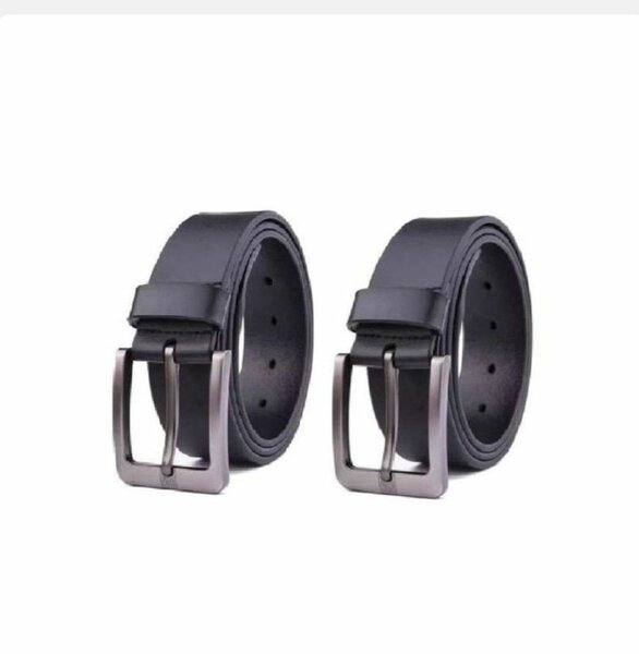 Ceinture en cuir noir élégante