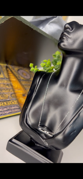 Collier Élégant en Argent et Or