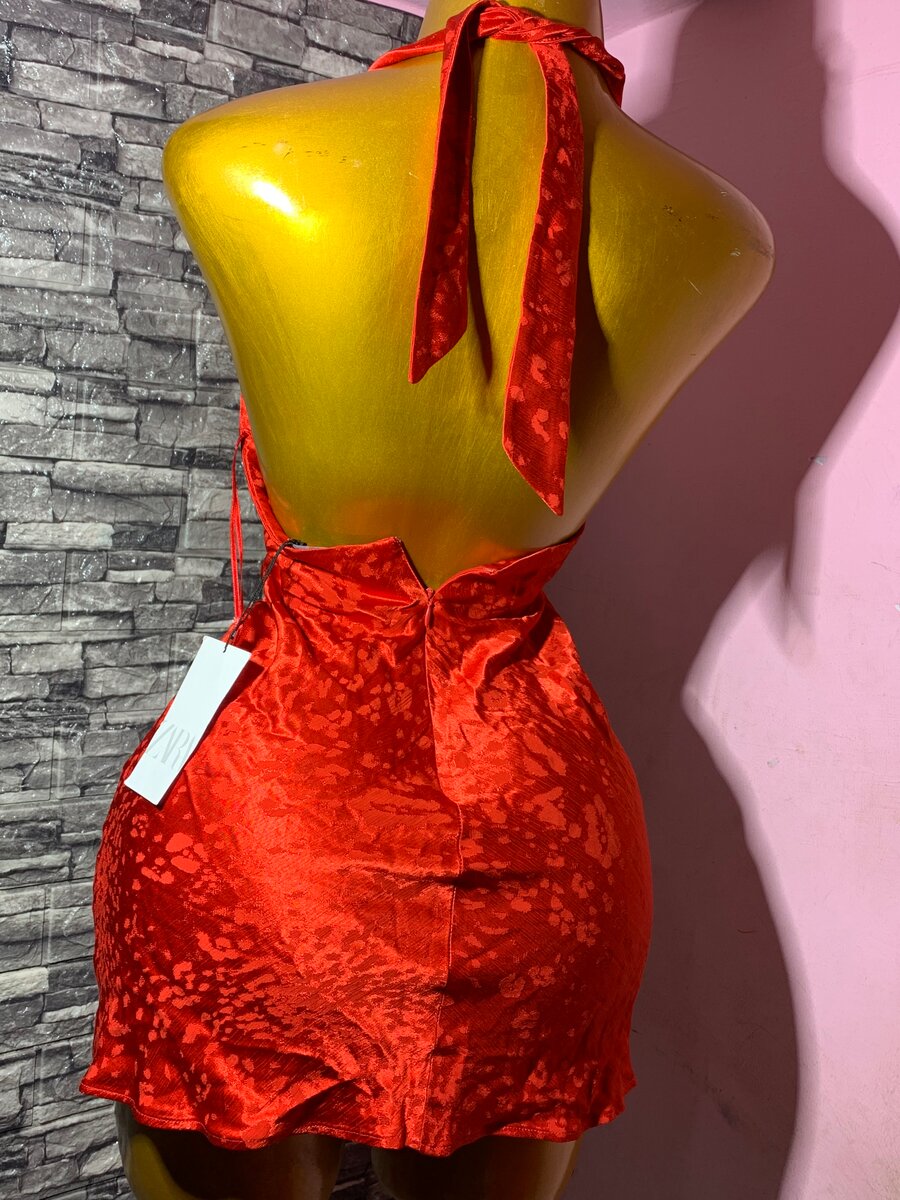 Robe Rouge Sexy Dos Nu ZARA