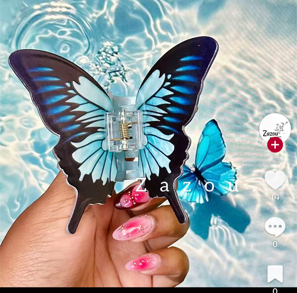 Pinces papillon décoratives