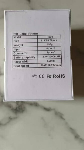 Mini imprimante étiquettes P50 neuve