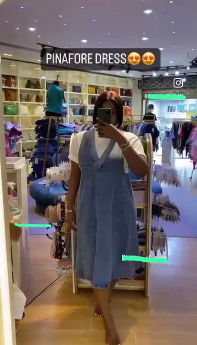 Robe Pinafore en Denim