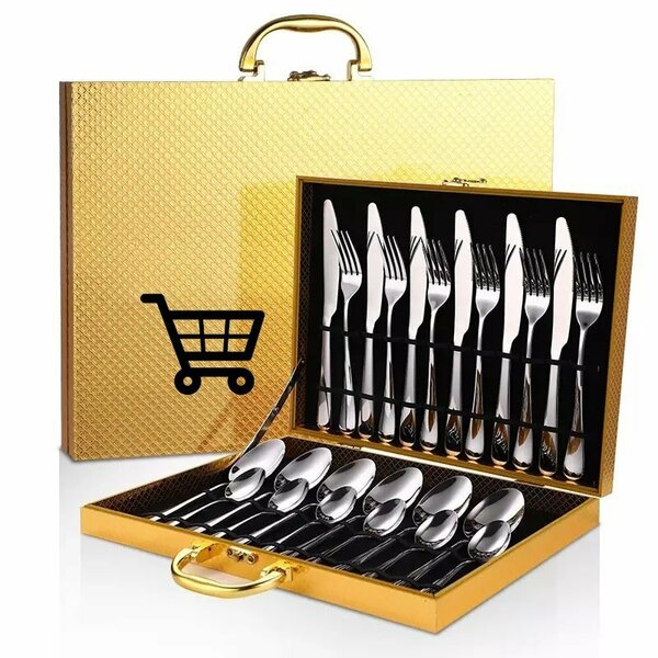 Coffret couvert de 24 pièces