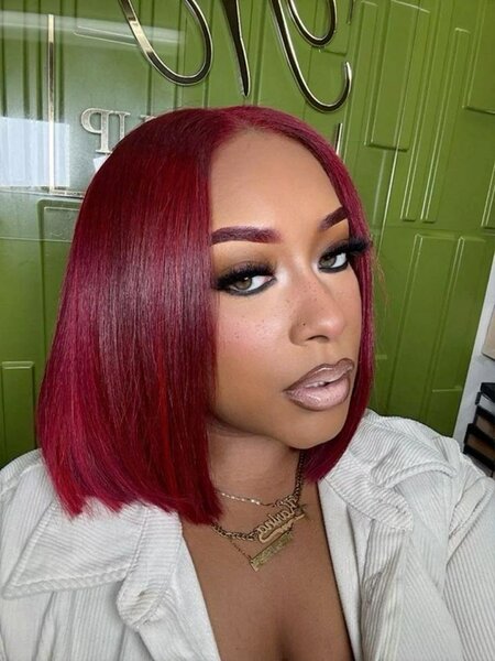 Perruque coupe carré humaine