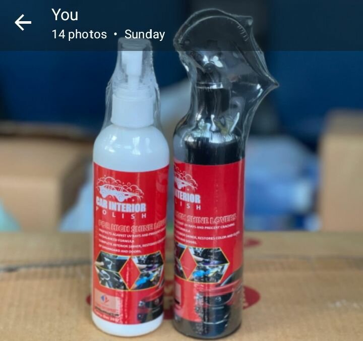 Car shempo, & car intriear, glass cleaner, tyer polise