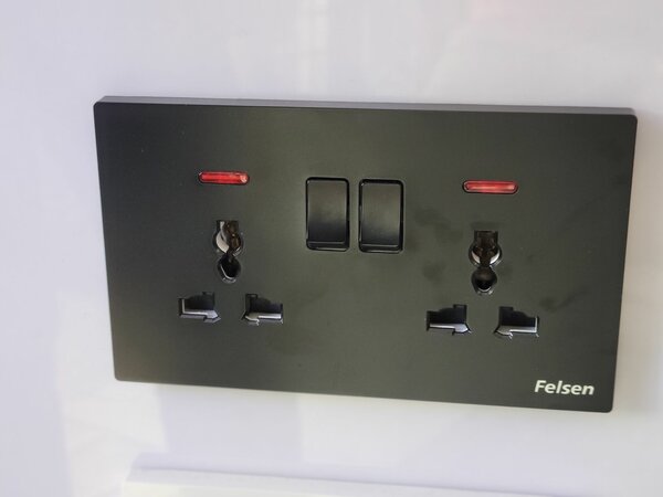 Wall socket and switches available in all gold,black,silver