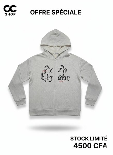 Hoodie zippée confortable
