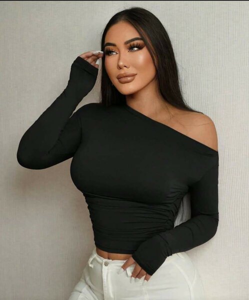 Top asymétrique femme
