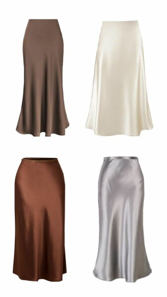 Jupe en satin élégante