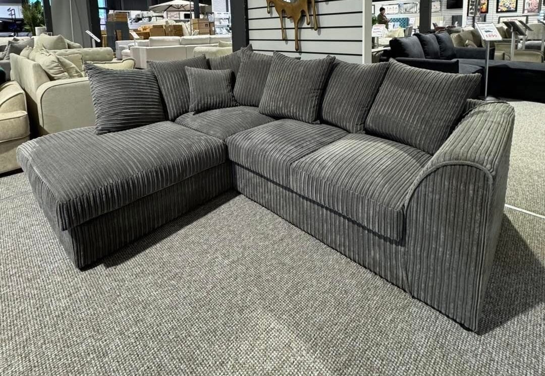 Canapé d'angle gris moderne