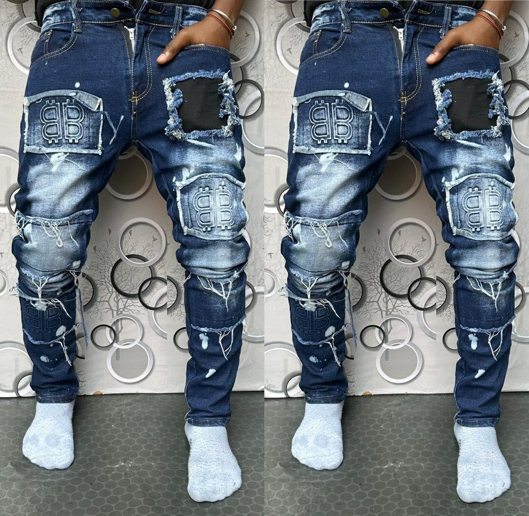 Jeans décontractés homme tendance